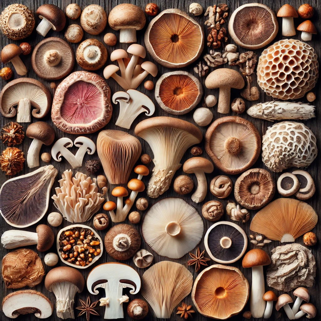 textura de los hongos